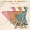 Security Blanket Loveys for Babies Boy Girl, Muslin Baby Lovey