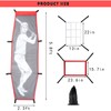 4Pcs Baseball Pitching Net Set - Baseball Softball Pitching Target