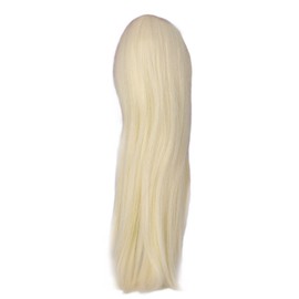 Doll Wig, Middle Parting, Doll Hair, Heat Resistant Hair for Dolls, Long Angle, 1:3, Doll Wig, Easy Styling, Doll Hair for Crafts, for Dolls with One Head Circumference (Light Blonde)