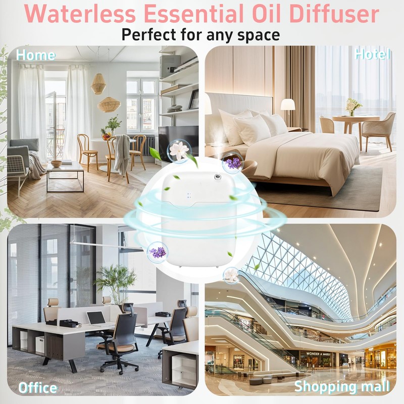 Smart Waterless Essential Oil Diffuser for Home Office Hotel Large