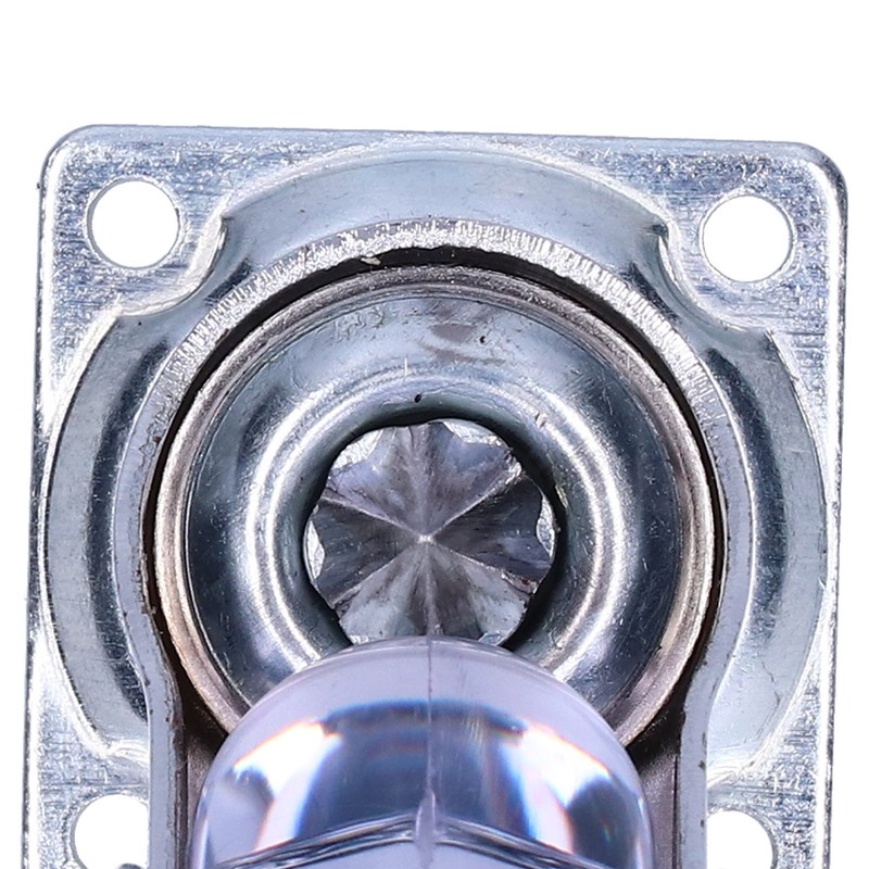 4 Pcs Swivel Caster Heavy Duty Stainless Steel Transparent PU