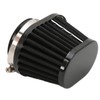 51mm/2in Motorcycle Air Filter ClampOn Dustproof Rubber Black Replacement for