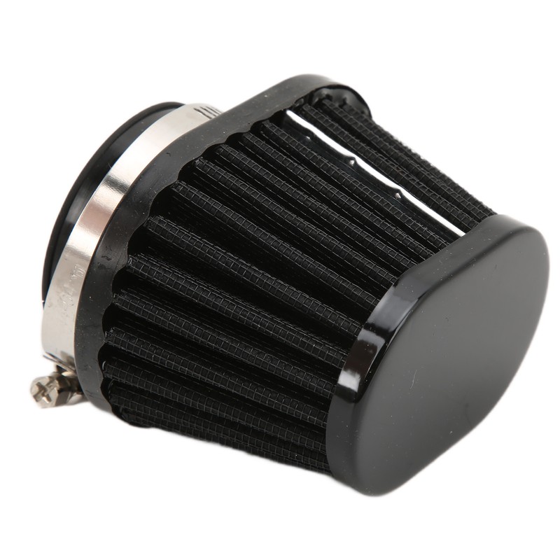 51mm/2in Motorcycle Air Filter ClampOn Dustproof Rubber Black Replacement for