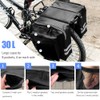 KLERICER Bike Rear Rack Double Pannier Bag, 30L Waterproof Bicycle