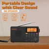 XHDATA D109WB Portable AM/FM/SW/LW/WB Weather Radio Shortwave Radio Receiver with