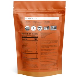 Truvani Vegan Pea Protein Powder | Pumpkin Spice | 20g Organic Plant Based Protein | 20 Servings | Keto | Gluten & Dairy Free | Low Carb | No Added Sugar
