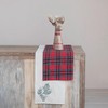 Creative Co-Op Plaid Brushed Cotton Flannel Quilted Table Runner, Red