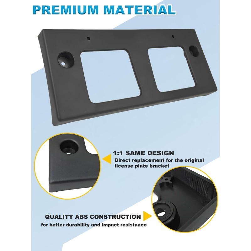 FASTCHE Front License Plate Frame Compatible with 2016 2017 2018