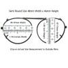 Semi Round Polarized Clip On Sunglasses (Dark Bronze-Polarized Amber Lens,