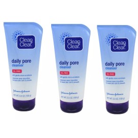 CLEAN & CLEAR BL Clean & Clear Daily Pore Cleanser 5.5oz each *Three Pack*
