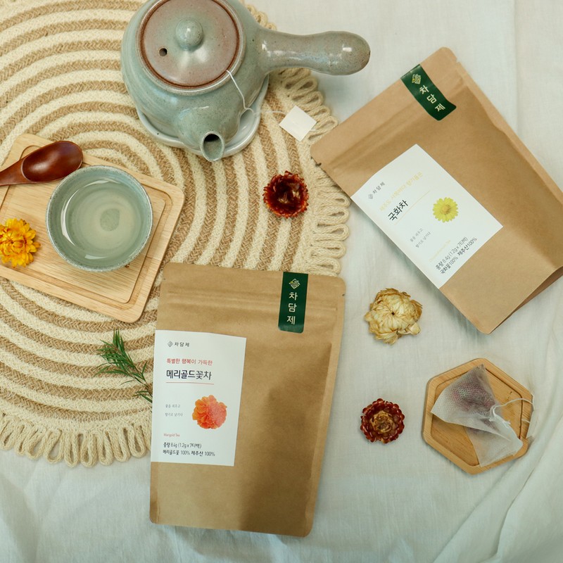 Orange Tree Partner Cha Damje Jeju Flower Tea Gift Set
