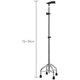 Folding Cane Senianon Slip Cratsuand Wide Four Foot Walker Aluminum Alloy (Color : C)