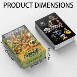 YOUYIKE Italian Brain Red Cards, Brain Red Trading Card Set - 60 Unique Brain Red Cards & 32 Brain Red Stickers, Psychedelic Strategy Game for Children, Teenagers, Parties & Celebrations (B)