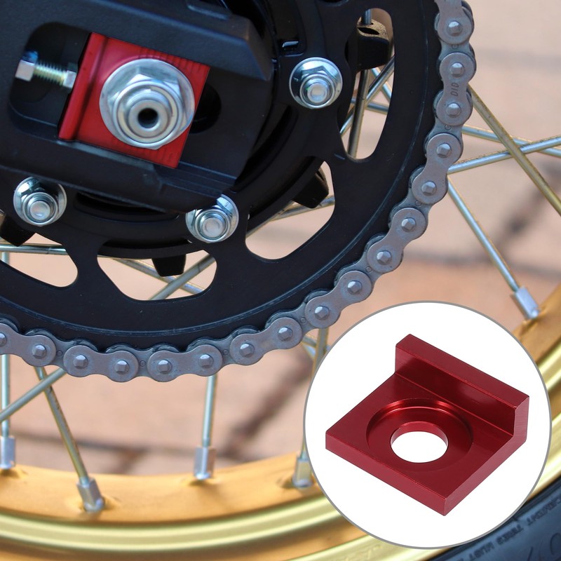 F FIERCE CYCLE 2pcs 15mm Hole Dia Motorcycle Chain Adjuster