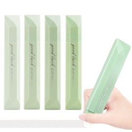 Glue Tape Roller, Double Sided Tape for Crafts Scrapbooking Supplies, Scrapbook Tape Runner Glue Gradient Green（4 Pack）