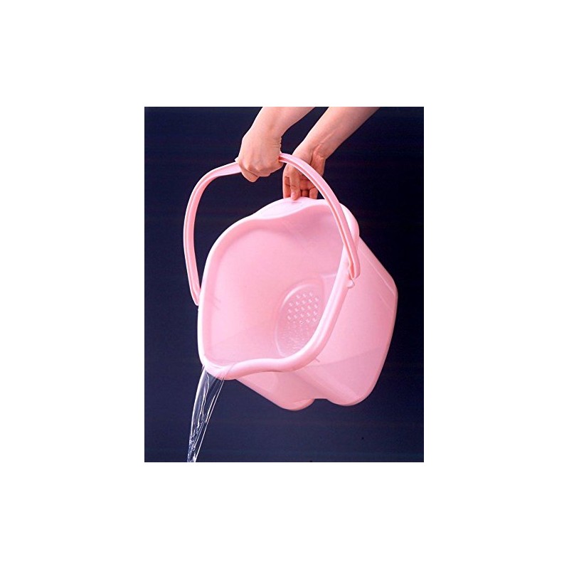 Inomata Foot Detox Massage Spa Bucket, Pink