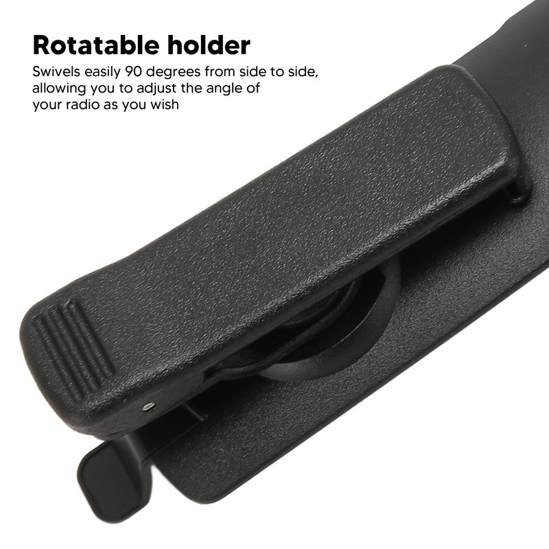 Walkie Talkie Belt Clip 90 Degree Rotatable Replacement for Motorola