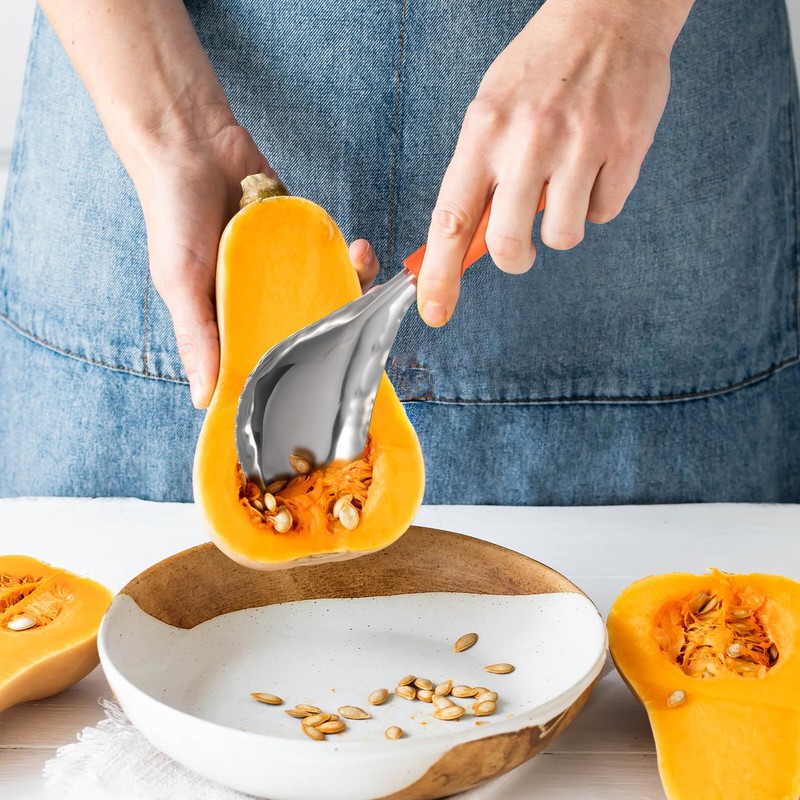 OUNONA Stainless Steel Pumpkin Corer Tool Manual Fruit Core Remover