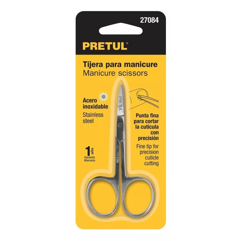Pretul Tijera Para Manicura Punta Curva 3-1/2'' Pretul 27084