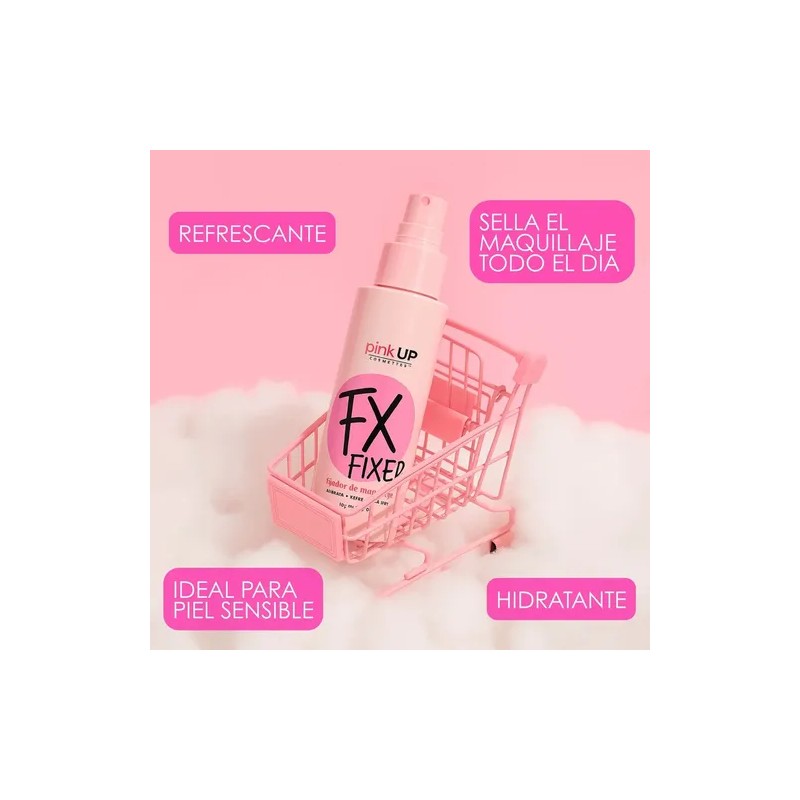 Fijador De Maquillaje Pink Up Fx Larga Duración