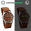 Mens Watch Waterproof Luminous Arabic Numerals Simulated Military Watch Outdoor