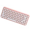 Ajazz Wireless Keyboard Bluetooth 84 Keys Retro Round Keycap Gaming