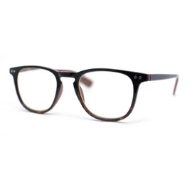 SA106 Classy Hipster Plastic Keyhole Horn Rim Photochromic Lens Reading Glasses Black Tortoise Burgundy +2.50