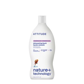 ATTITUDE ATTITUDE Dishwashing Liquid, EWG Verified, Vegan Dish Soap, Plant Based, Naturally Derived Products, Olive and Coriander, 23.7 Fl Oz