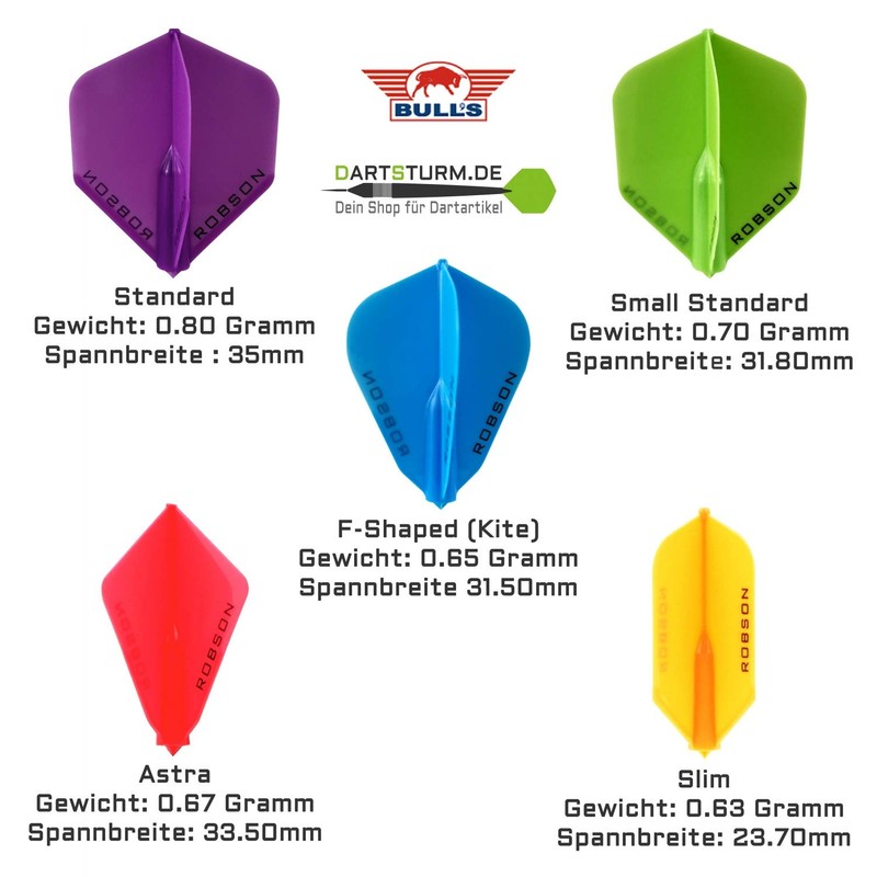 Robson Plus Dart Flight V Flights - Tribe Flight Various
