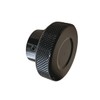 CHANCS Aluminum Alloy Handwheel Knurled Adjustment Black Handle 50mm(2") OD