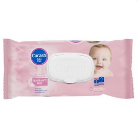 Curash Babycare Fragrance Free Wipes 80