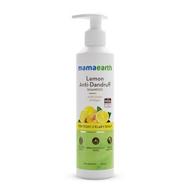 Mamaearth Lemon Anti Dandruff Shampoo for Itchy & Flaky Scalp | with Ginger to Gently Cleanse Build Up, Dirt & Excess Oil | for Healthy & Itch-Free Scalp | 8.45 Fl Oz (250ml)