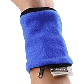 Running Wrist Band Pouch - Unisex Wristlet Zipper Key Pocket - Sports Zipper Wrist Storage Bags for Bank Card, Credit Card, Access Card, Gym Key, Cash