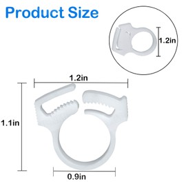 HENMI 6 PCS Sweep Hose Attachment Clamp Clasp Replacement Pool Hose Clamps,Compatible with Polaris Pool Cleaners 180 280 360 380 480 for Polaris Tail Clamp B15 B-15