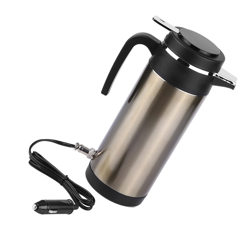 Stainless Steel Electric Car Kettle Travel Thermoses Heating Water Bottle