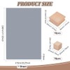 BENECREAT 20Pcs Rubber Stamp Set Blank Hard Wood Stamp Mounts