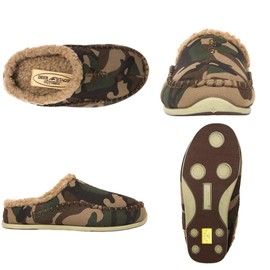 Deer Stags Lil Nordic Slipper, Camouflage, 4 US Unisex Big Kid