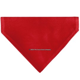 The Coca-Cola Company Pet Bandana Coca Cola Script Logo Centered Red White Slip On Collar Bandana Only