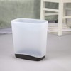 Sterilite 3.3 Gallon Slim Waste Basket Wastebasket, Small, Clear with
