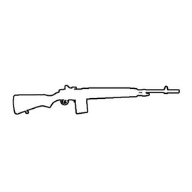 MAGNET M1A Carbine Rifle M2 M3 Korea Vietnam Wwii M1 M14 Magnetic Vinyl Car Fridge Sticks to any Metal Surface 5"