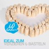 Tuuters 25 x Corks for Closing, Natural Cork, Pointed Cork