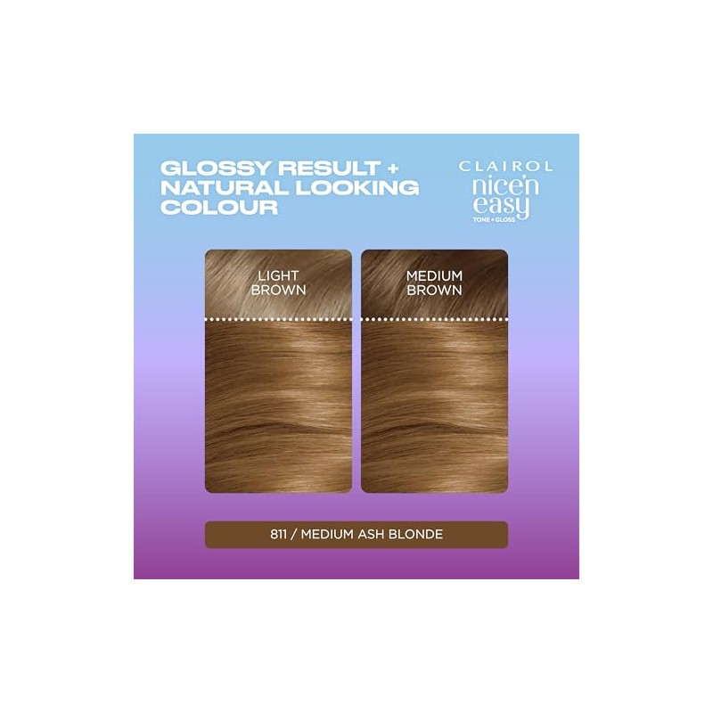 Clairol Nice'n Easy Tone+Gloss Semi Permanent Hair Dye - 811/73