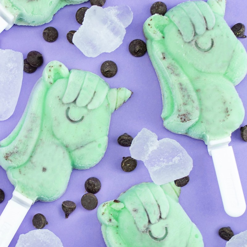 ZOKU Unicorn Ice Pop Molds, Stackable Easy-Release Ice Popsicle Tray