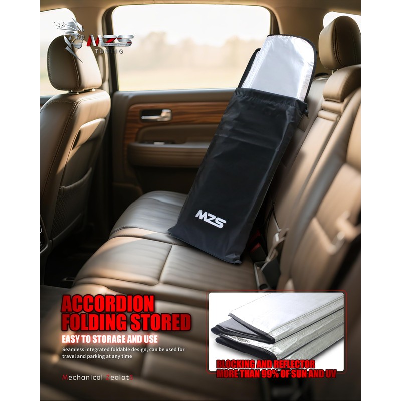 MZS Windshield Sun Shade Compatible with Wrangler JK JKU 2011-2018,