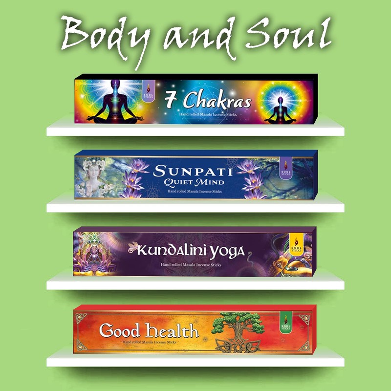 Soul Sticks Hand-Rolled Incense Sticks Variety 4 Pack | 100%
