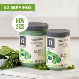 Botanica Super Greens Powder | Greens Superfood Powder Unflavoured 50 Servings 400 Grams | Vegan Gluten-Free Superfood with Chlorella Spirulina & Wheat Grass Green Vegetable Powder