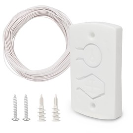 White Two Button Cover Plate with Garage Door Wire 35265B, Compatible with Wayne Dalton Garage Door Wall Station 309961 3976 Remote Opener - Fits Models: 3018, 3522DLX, 3413, 3414, 3322B-Z