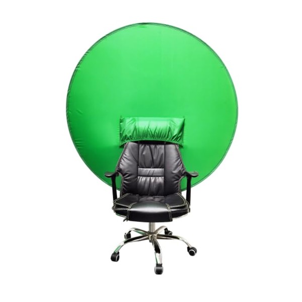 Green Screen Round Chair Backdrop Patented, 142cm Round Portable Foldable