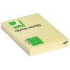 Q-Connect Repositionable Quick Notes 51 x 76mm Yellow (Pack of