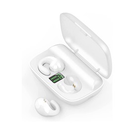 Open Ear Headphones Wireless Bluetooth Air Line Bone Sound Sports Headphones Wireless Ear Clip Bone Conduction Headphones Bone Headphones Earphones Gym Headphones with Ear Hook for Running Cycling